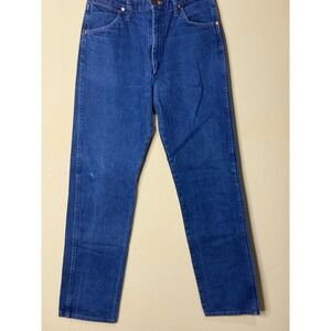 Wrangler Jeans Mens 34x34 Blue Denim Straight Leg Classic Casual Pants‎ Vtg